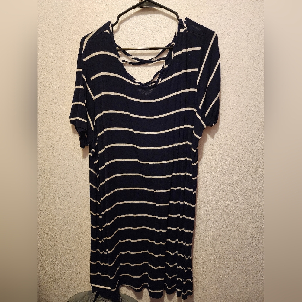 Maurices striped t-shirt dress, size 2